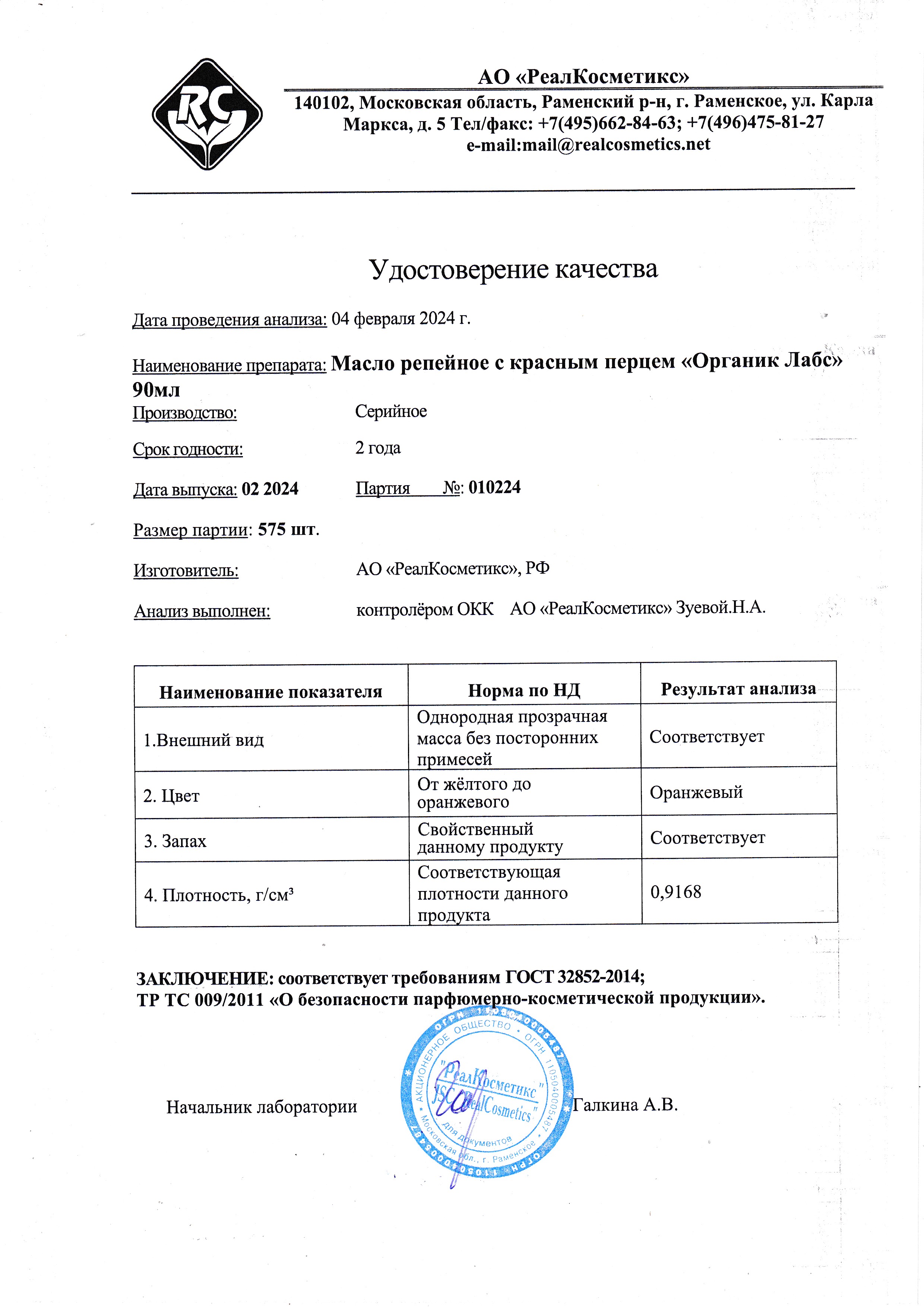 Паспорт №022024